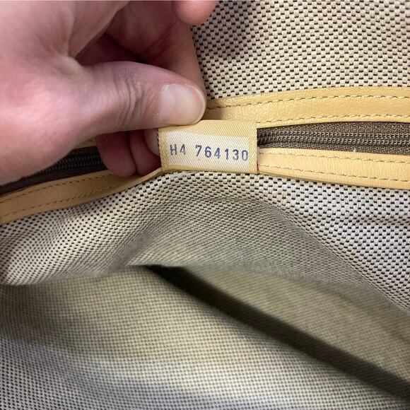 DOONEY & BOURKE TAN CANVAS SIGNATURE PRINT SHOULDER BAG ASIS - Picture 12 of 13